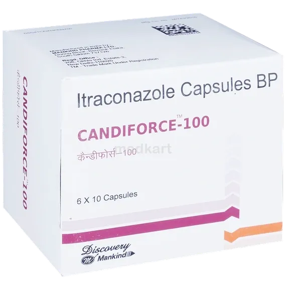 candiforce 100mg capsule 10's